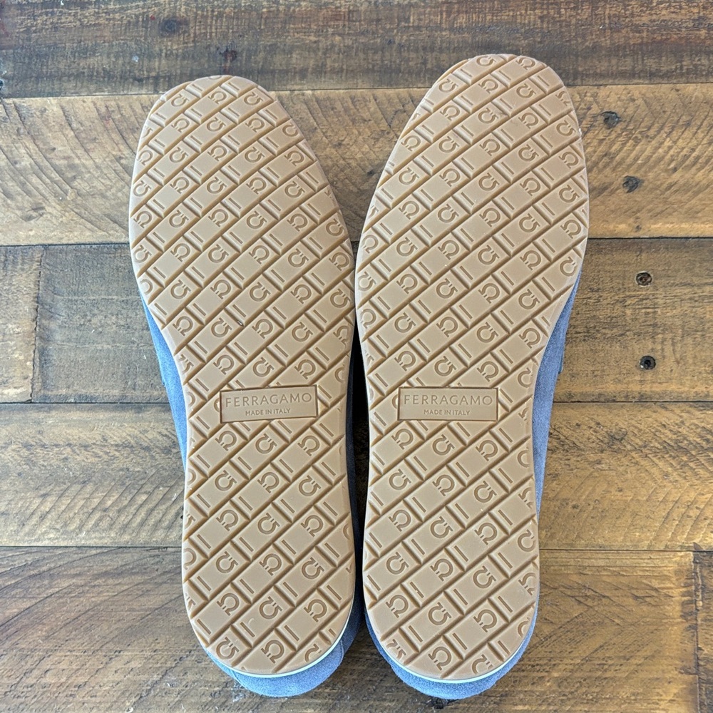 Salvatore Ferragamo Men's Suede Loafers in Gray - Picture 5 of 7